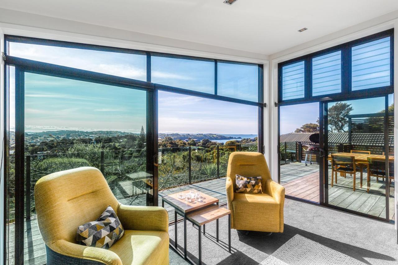 Taonga With Sea Views By Waiheke Unlimited Villa Oneroa Exteriör bild