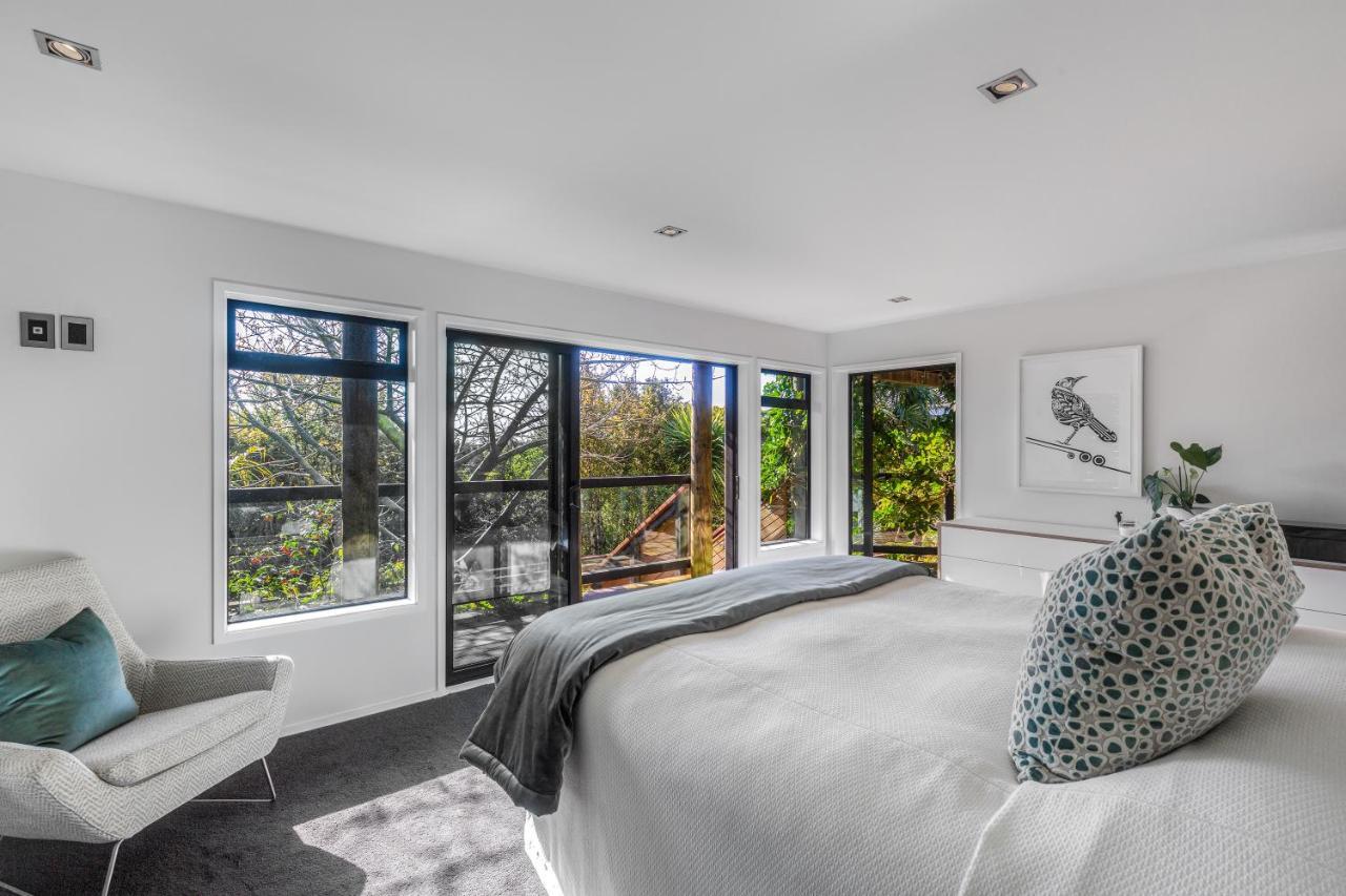 Taonga With Sea Views By Waiheke Unlimited Villa Oneroa Exteriör bild